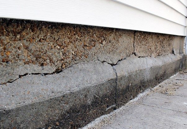 Foundation damage on a San Antonio home — sold as-is to Houses 4 Texas